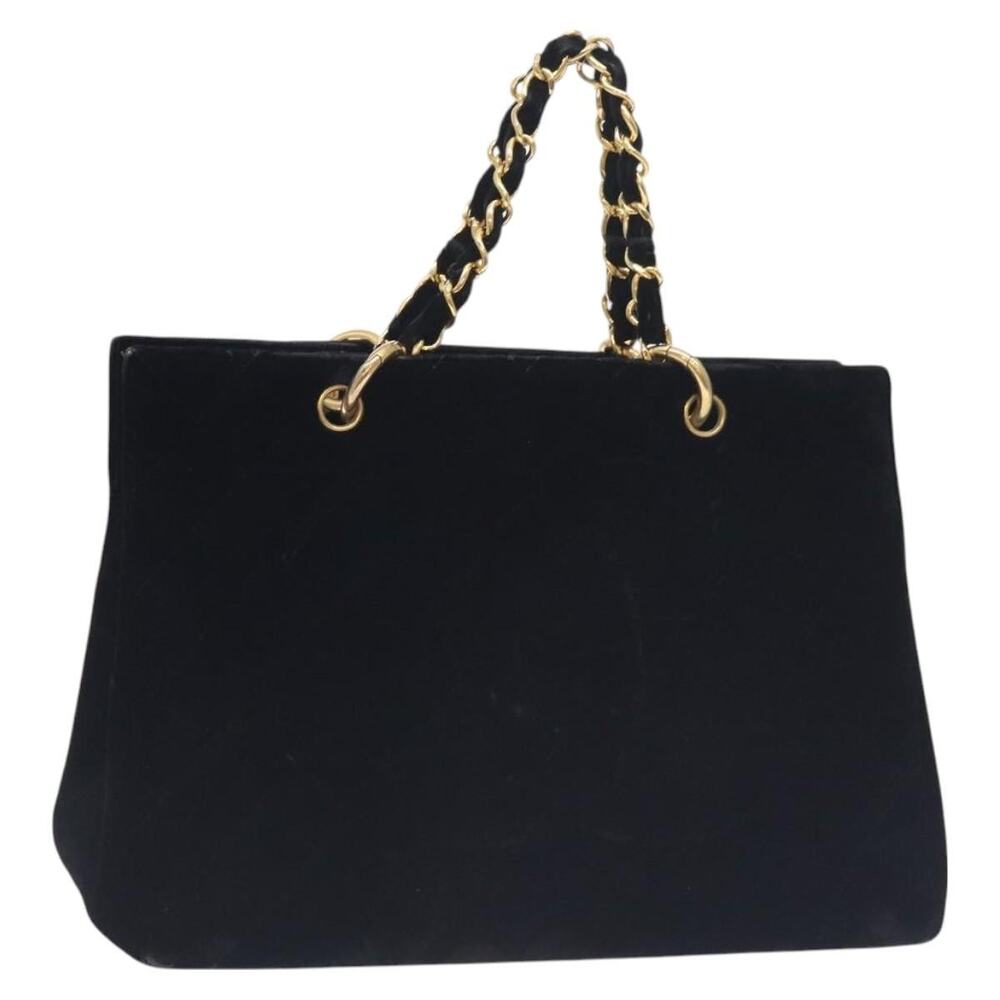 Chanel Matelasse Coco Mark Chain Handbag Velour